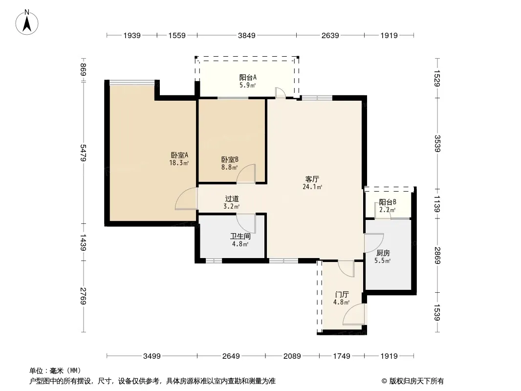 七里晓月户型图