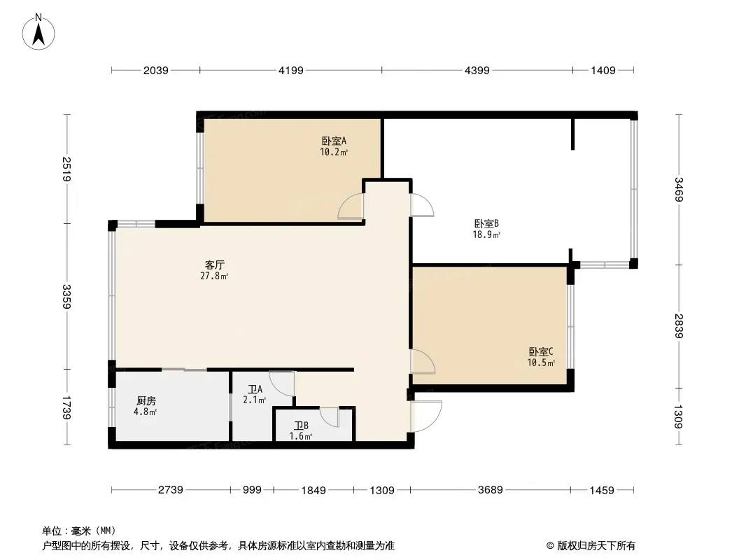 中医研究院宿舍户型图