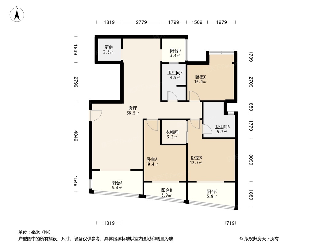 中环丰锦户型图