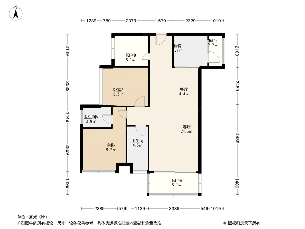 牧云溪谷六期·云禧户型图