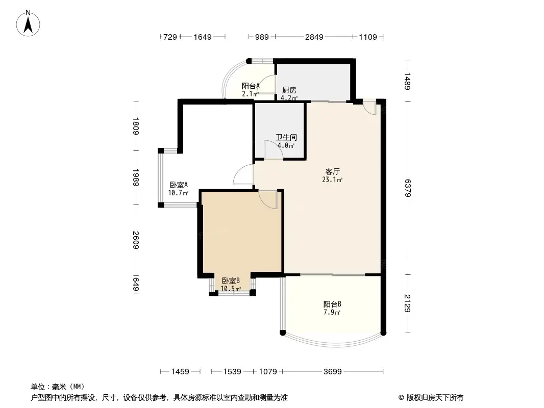 千居朝阳户型图