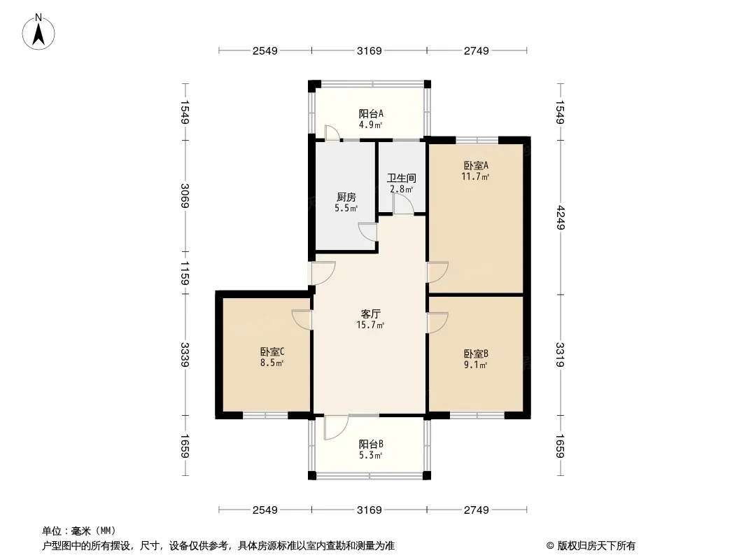 海椒市街60号院户型图