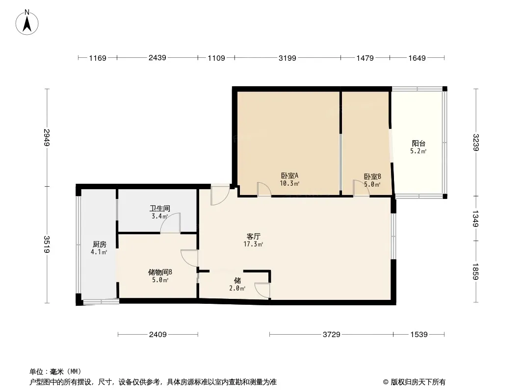 抚琴西南路12号院户型图
