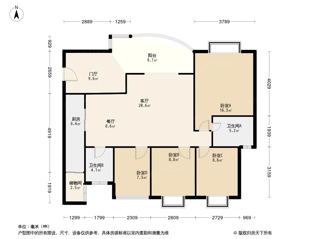 润禾花园户型图