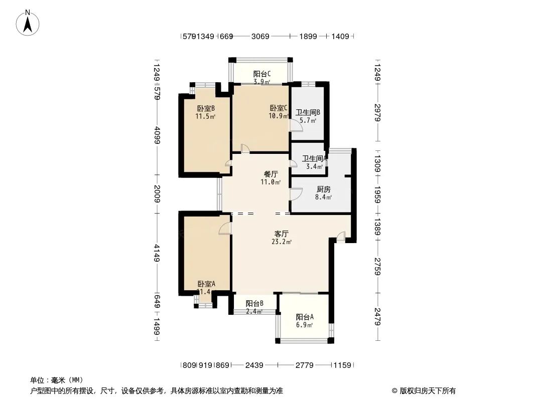 启明花园户型图