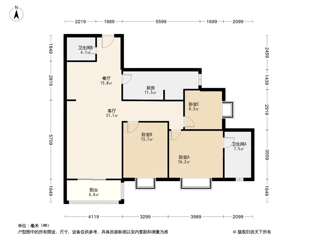 锦宏翠苑户型图