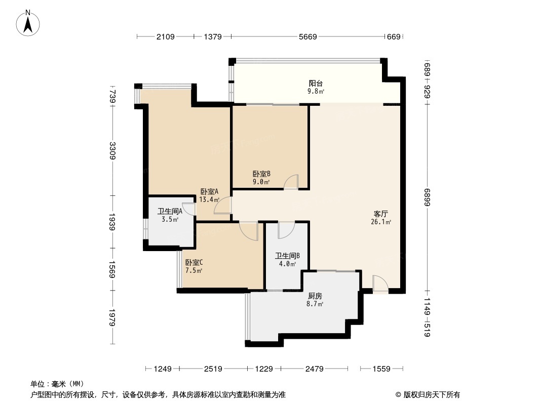 保利锦江里户型图