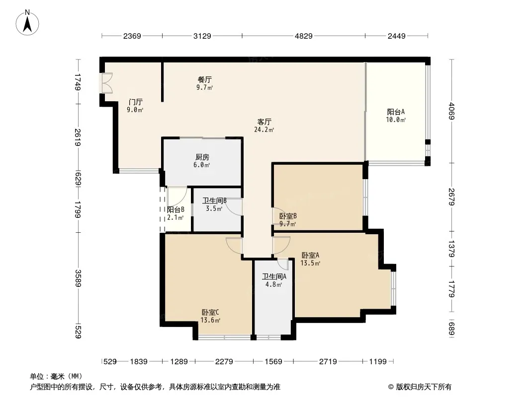 礼顿山1号户型图
