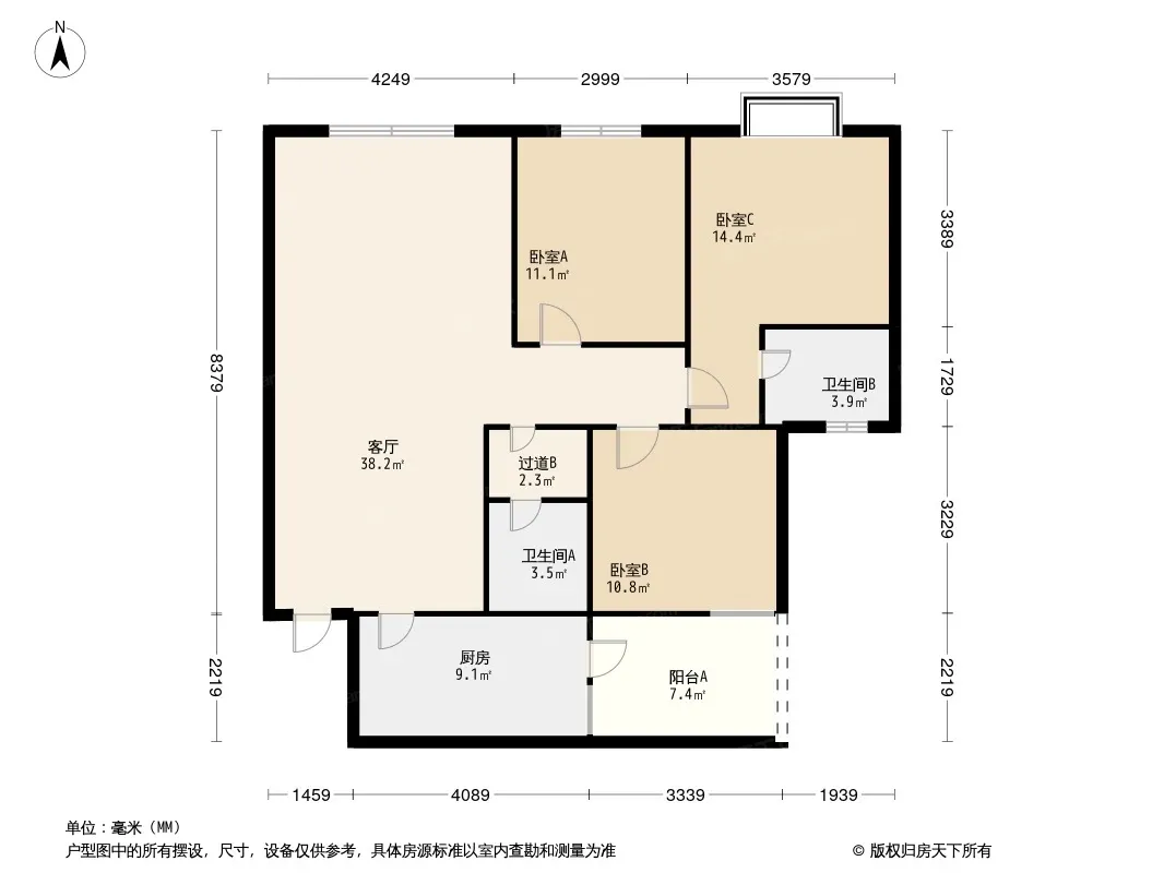 金博林居B区户型图