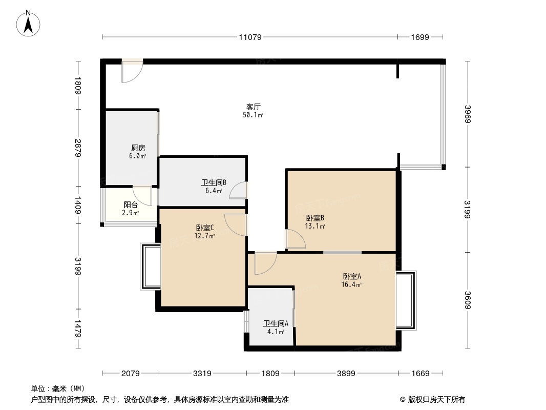 枫景雅居户型图