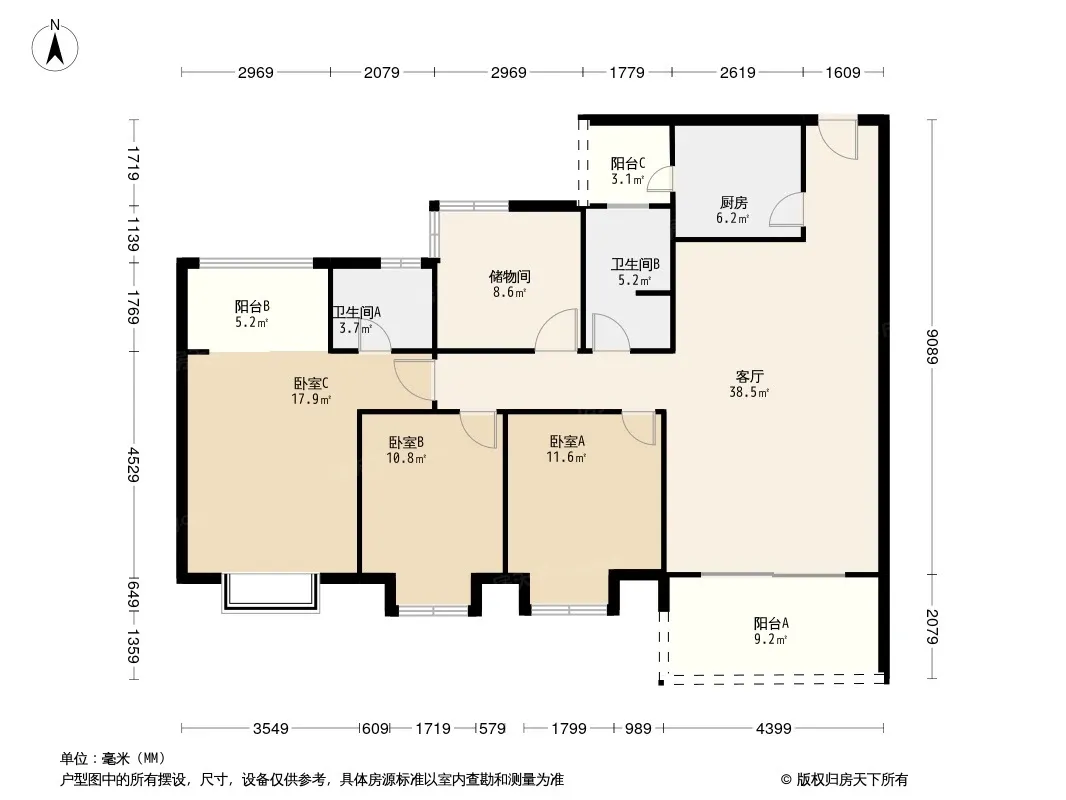 晶宝盛世桃源户型图