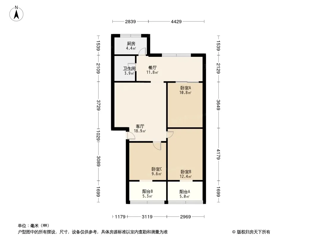 中道街99号院户型图