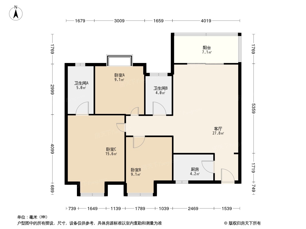 鱼凫阳光户型图