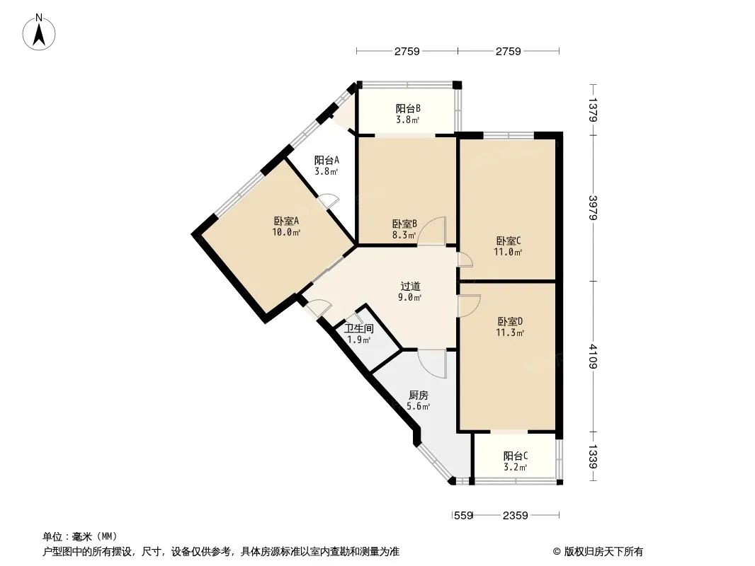 双楠竹园户型图