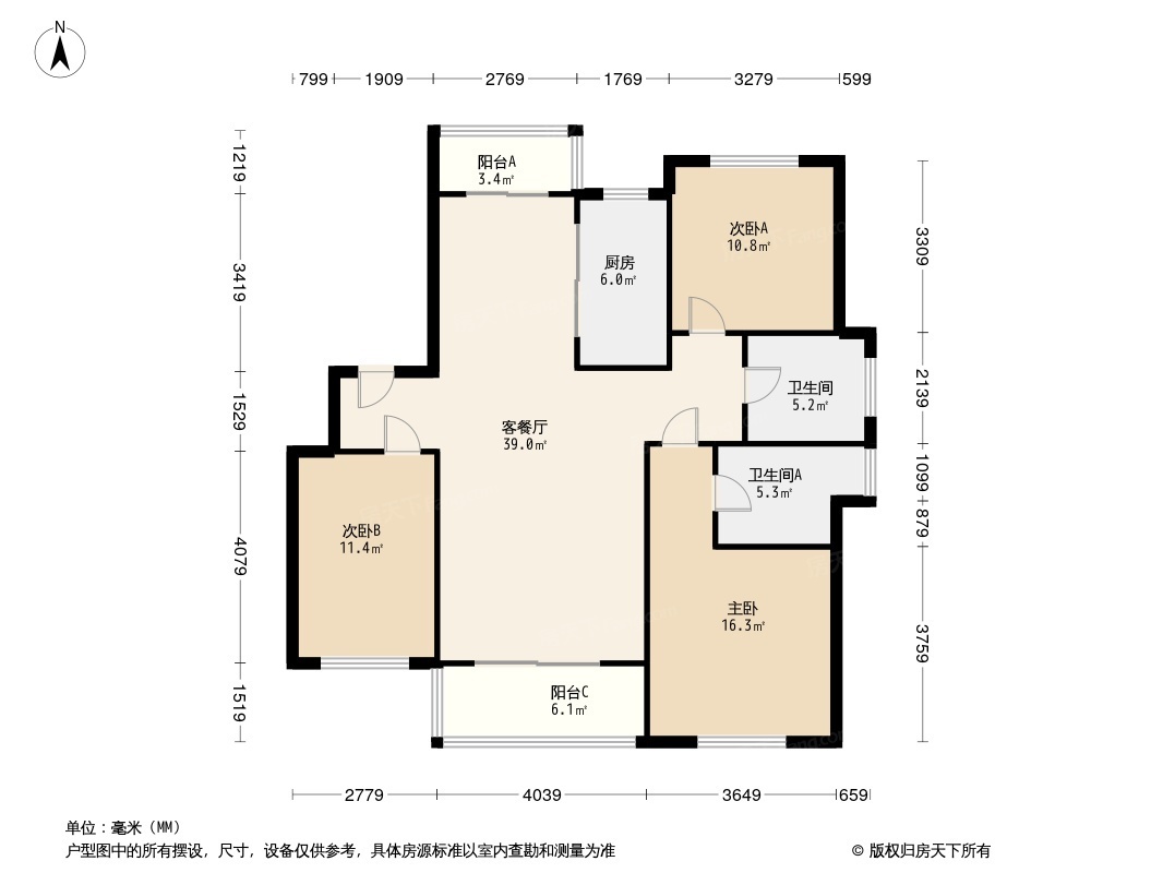 大华公园华府户型图