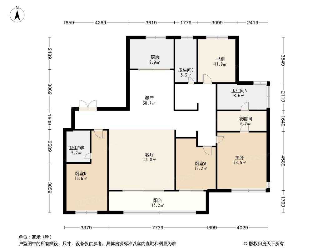 天一晓著户型图