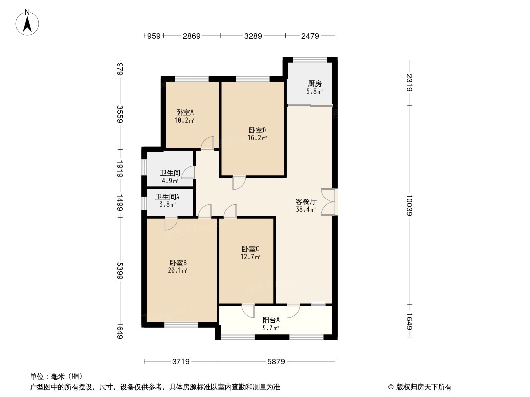 洺悦芳华户型图