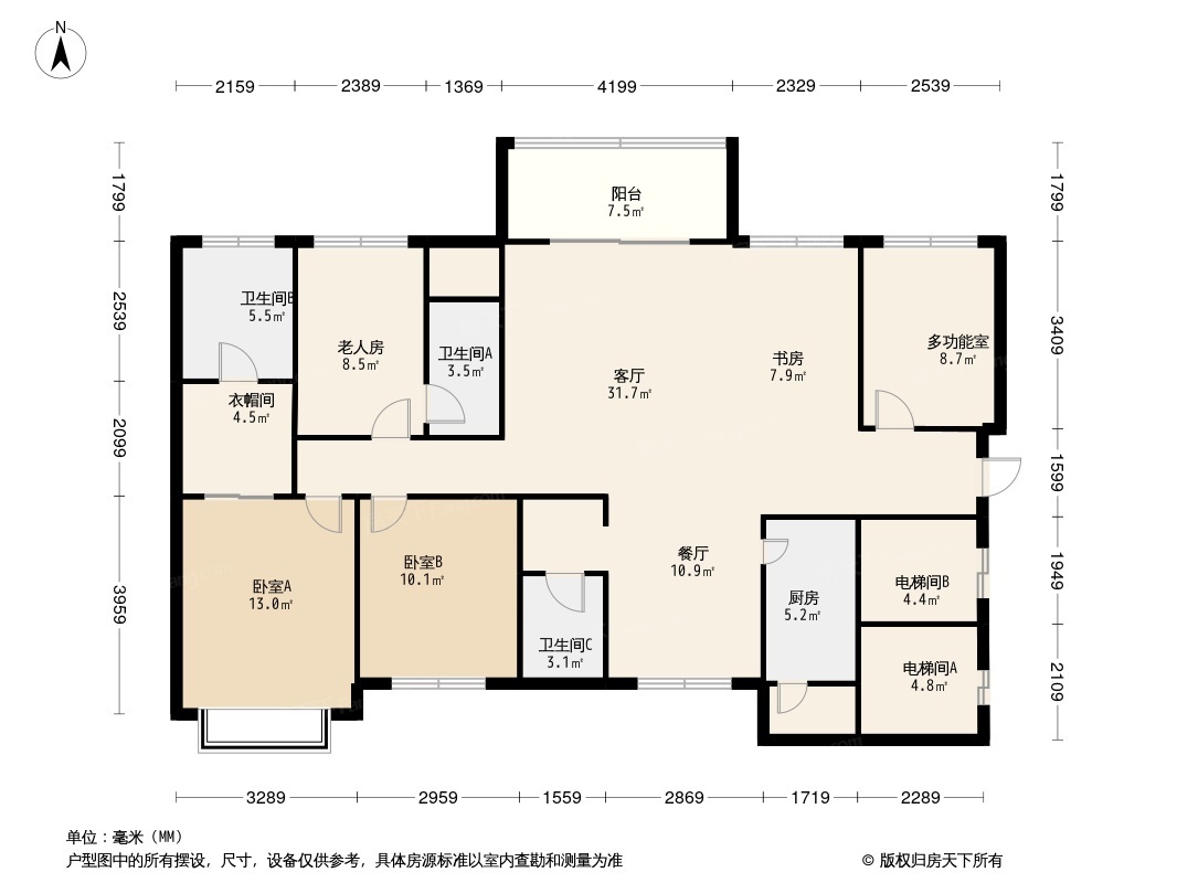 天峦湖户型图