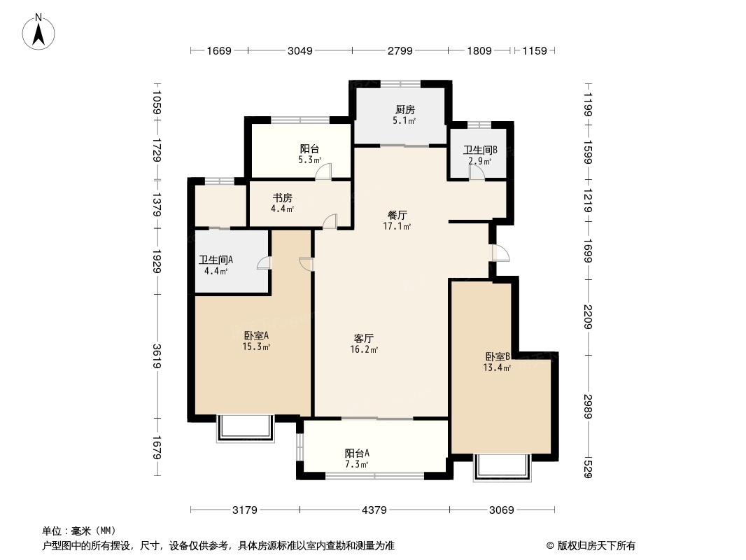 阳光城君望府户型图