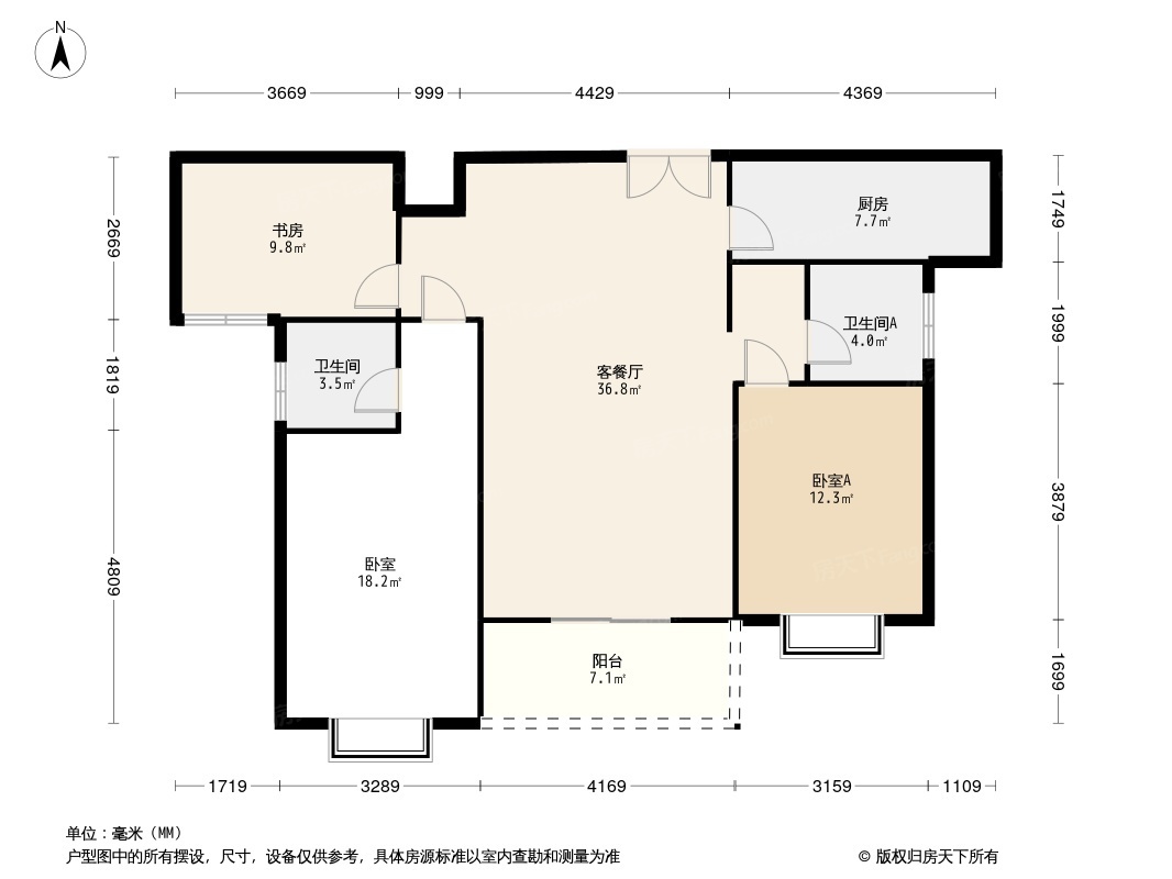 湖景雅苑户型图