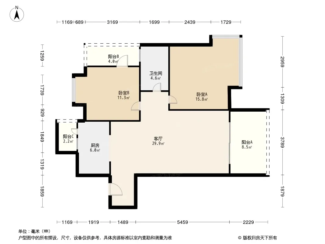 江安河畔户型图
