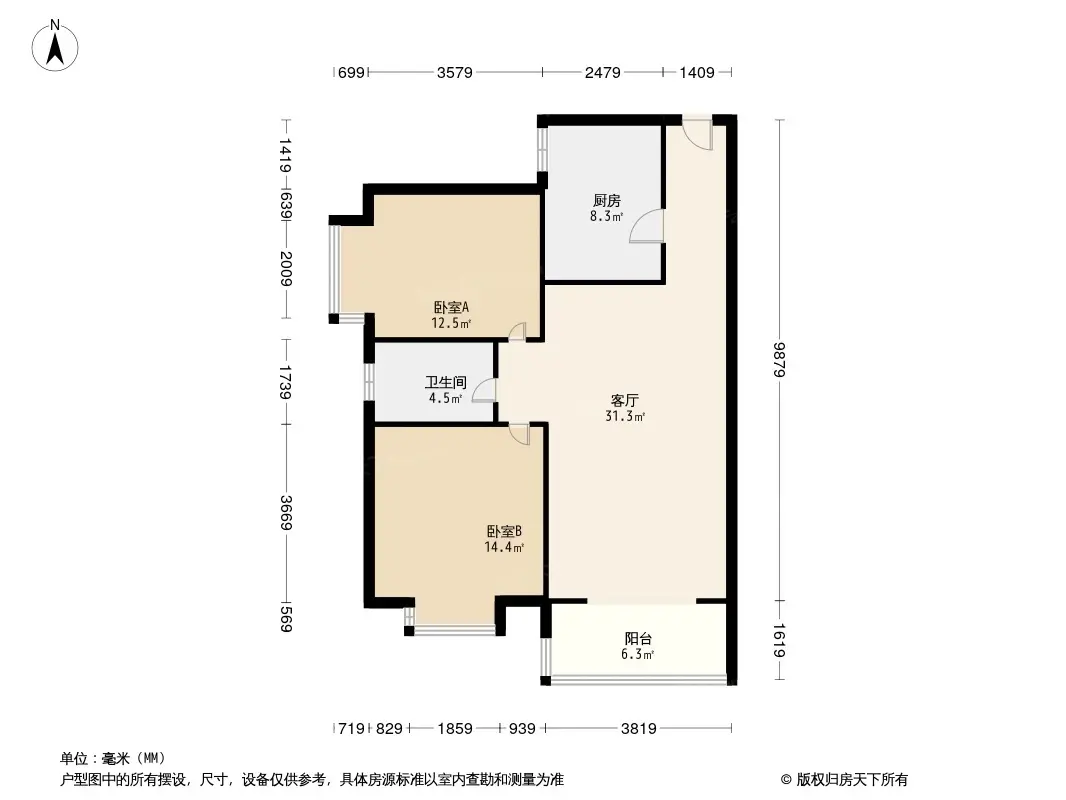 蜀镇锦丽湾户型图