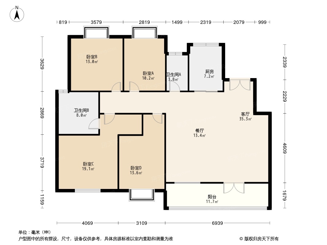 湾郡北岸公馆户型图