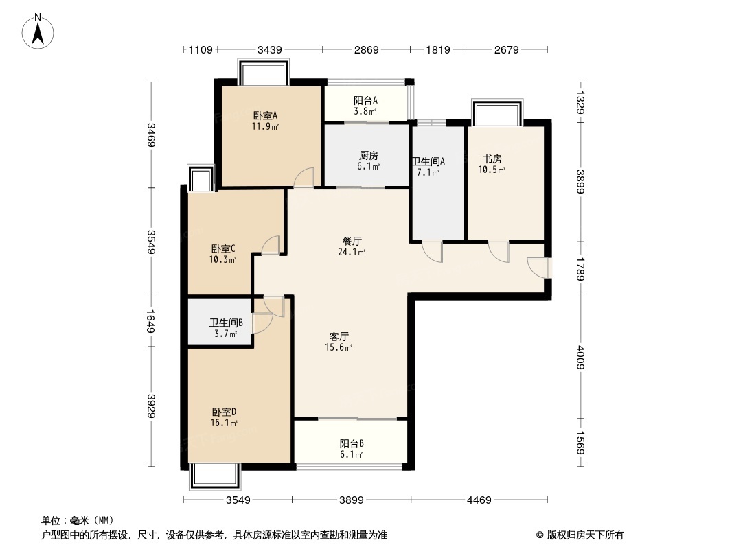 龙庭华府户型图