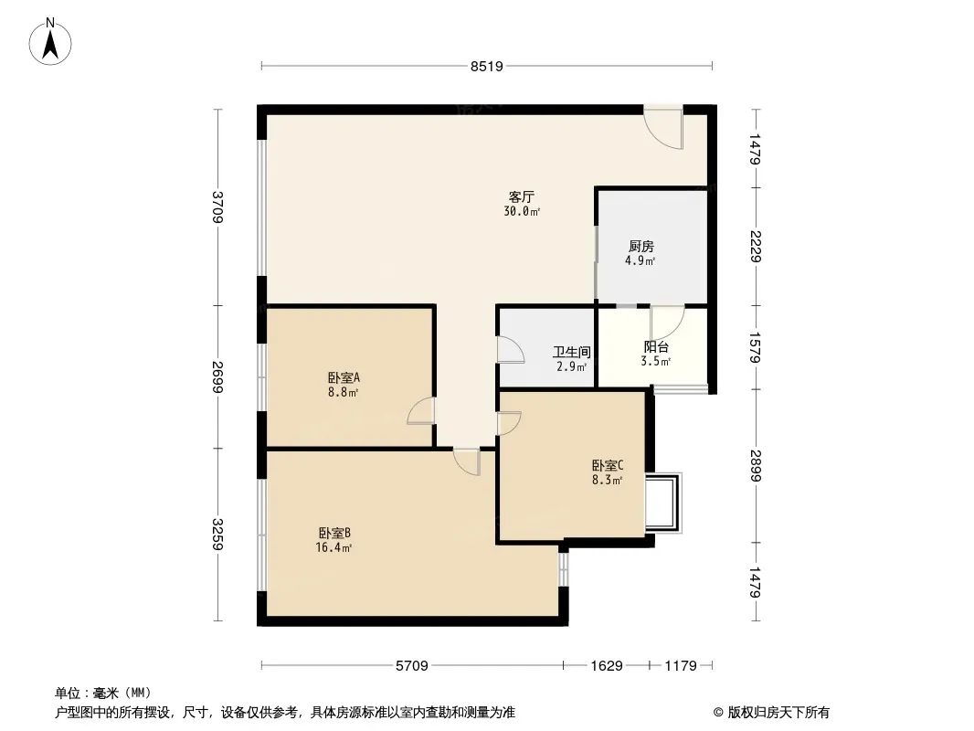 交大归谷楠岸户型图