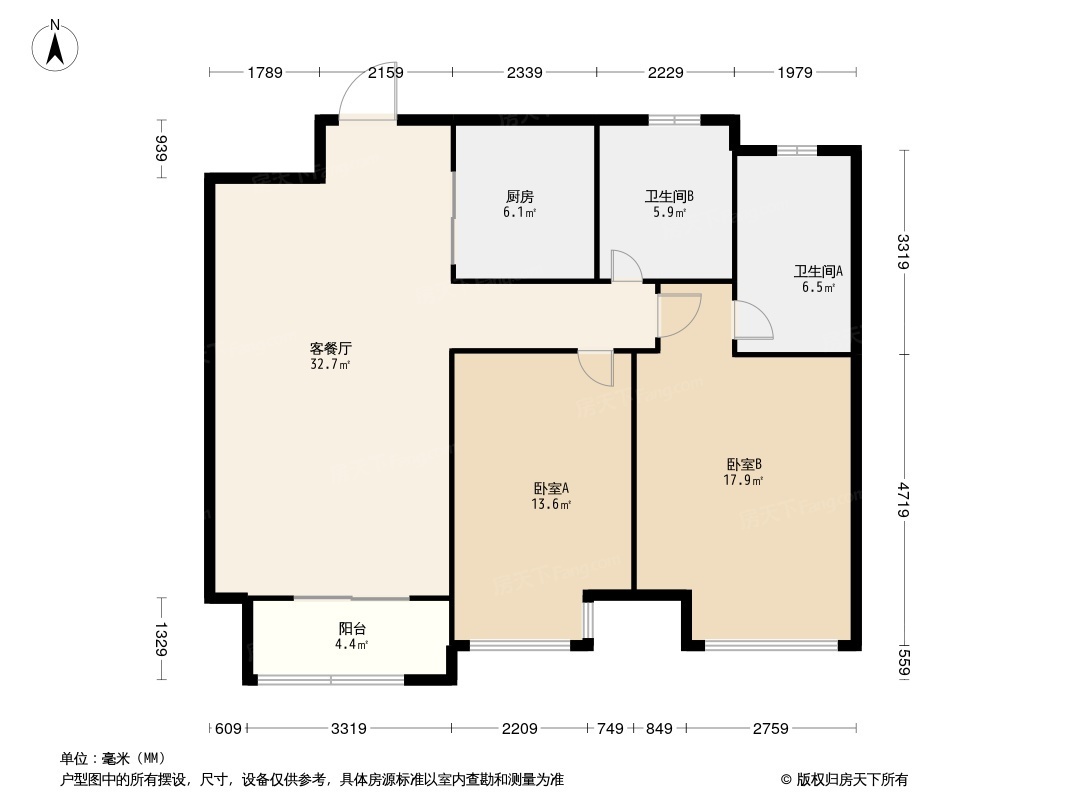 新华联滨江雅苑户型图