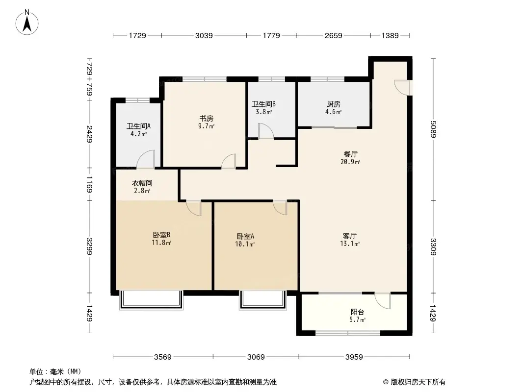 金地锦宸户型图