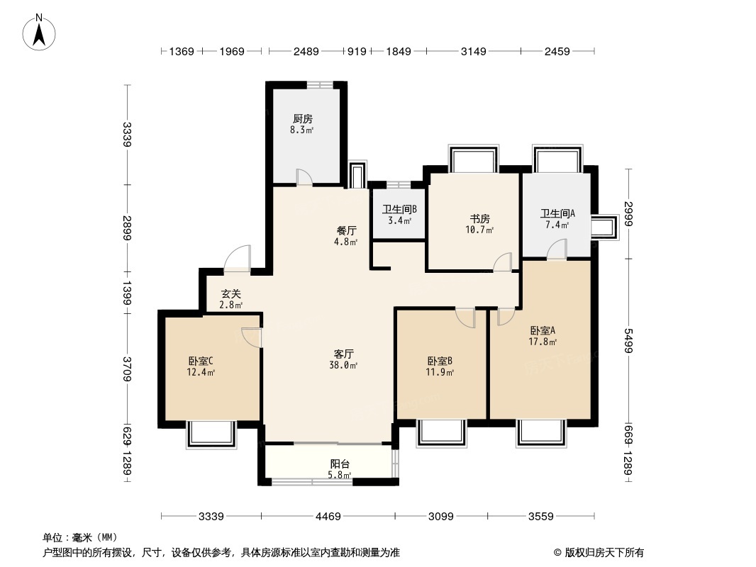 朗悦公园府户型图