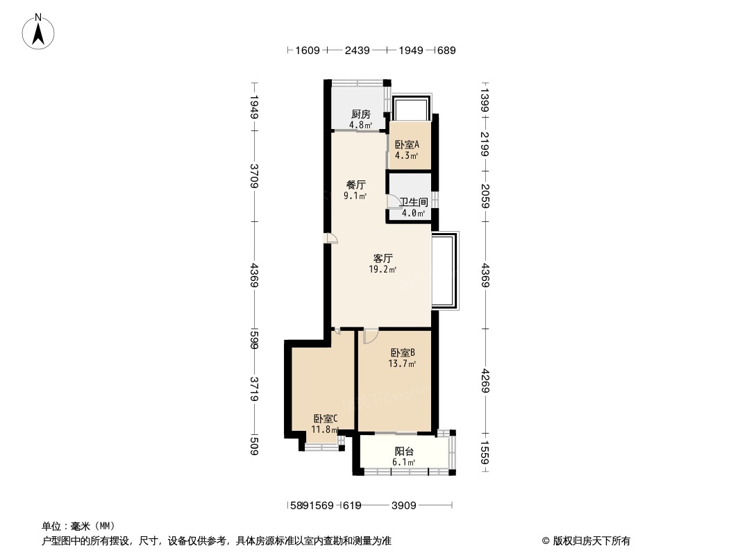 鳌峰花园户型图