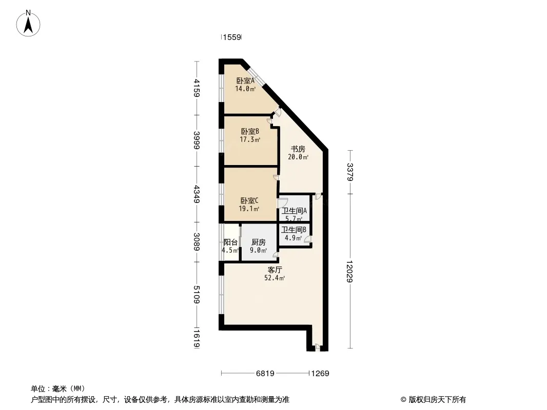 棠湖壹号户型图