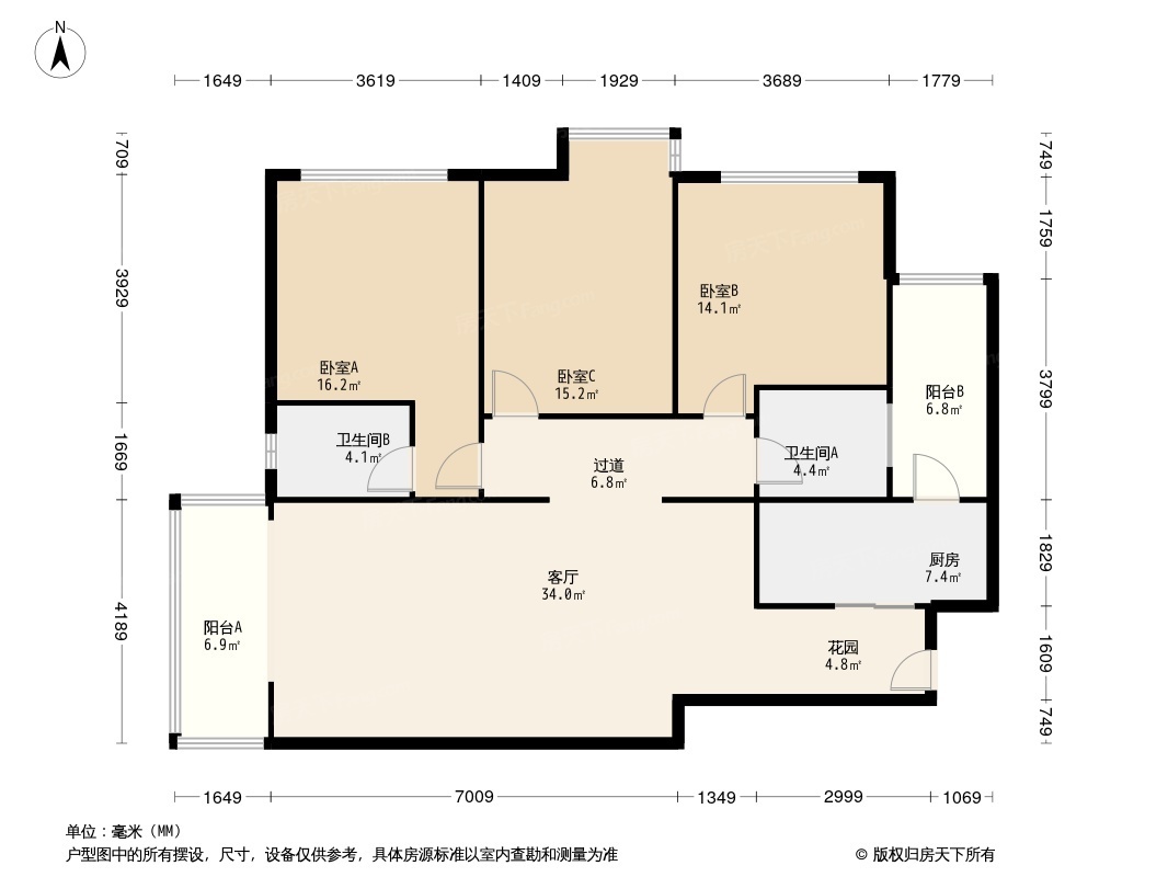 温哥华花园一期户型图