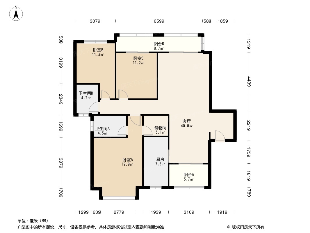 远雄风华园户型图