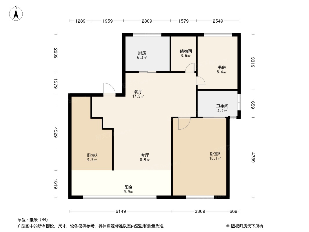 铂珺花园户型图