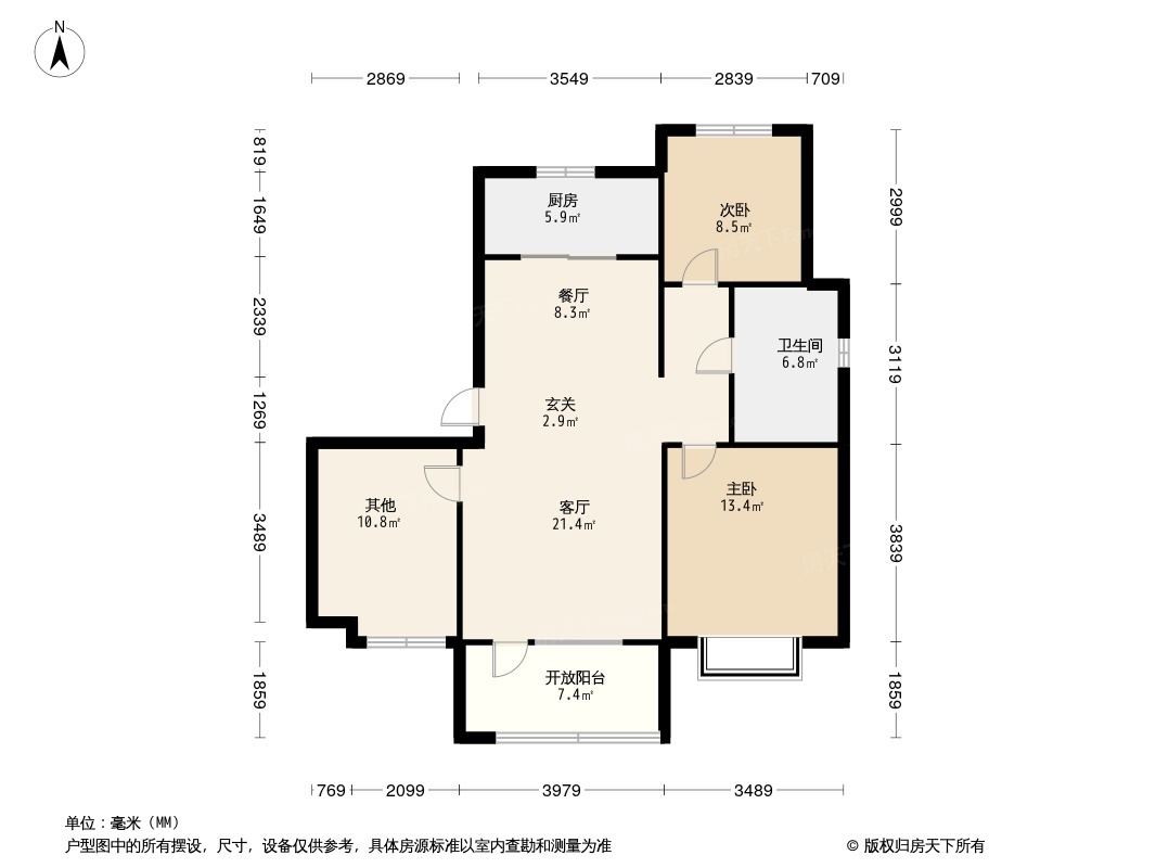 昱苑·金岸丽景三期户型图