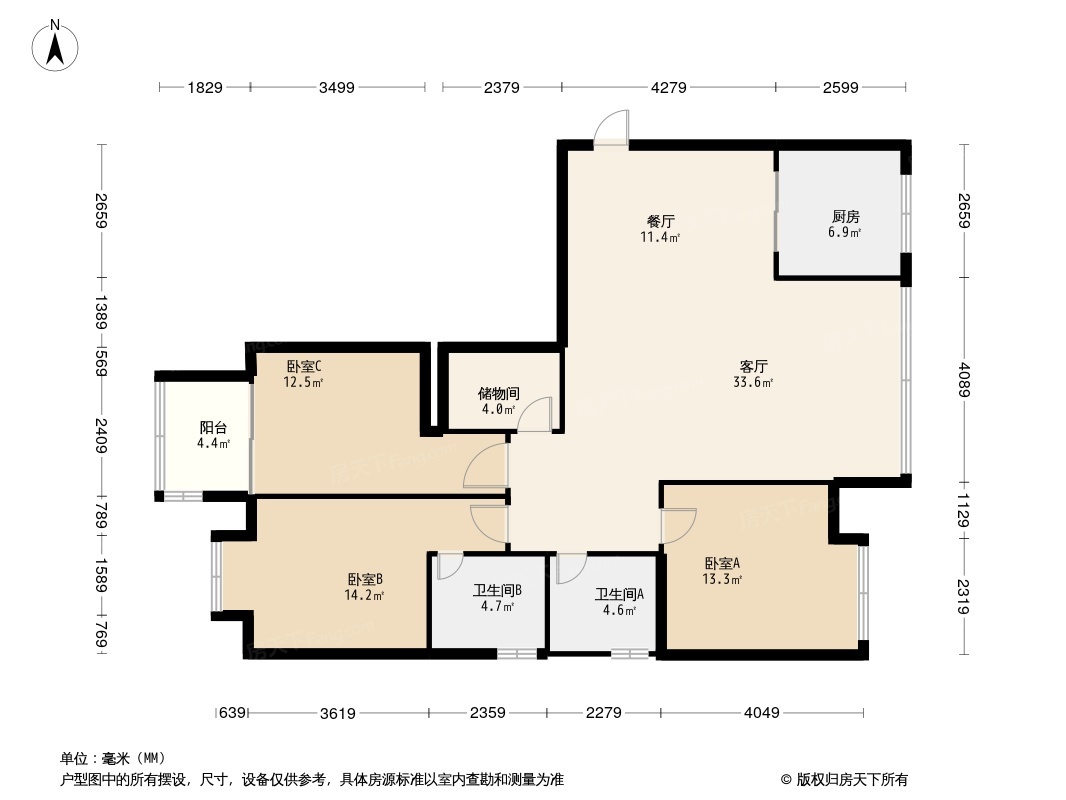 福晟钱隆金山户型图