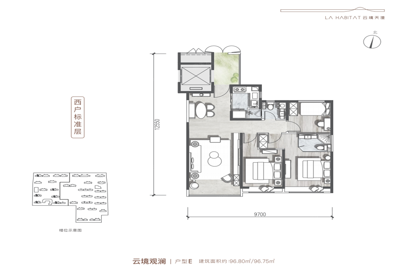 融创御河宸院户型类别:2居,3居,4居 户型面积:80.