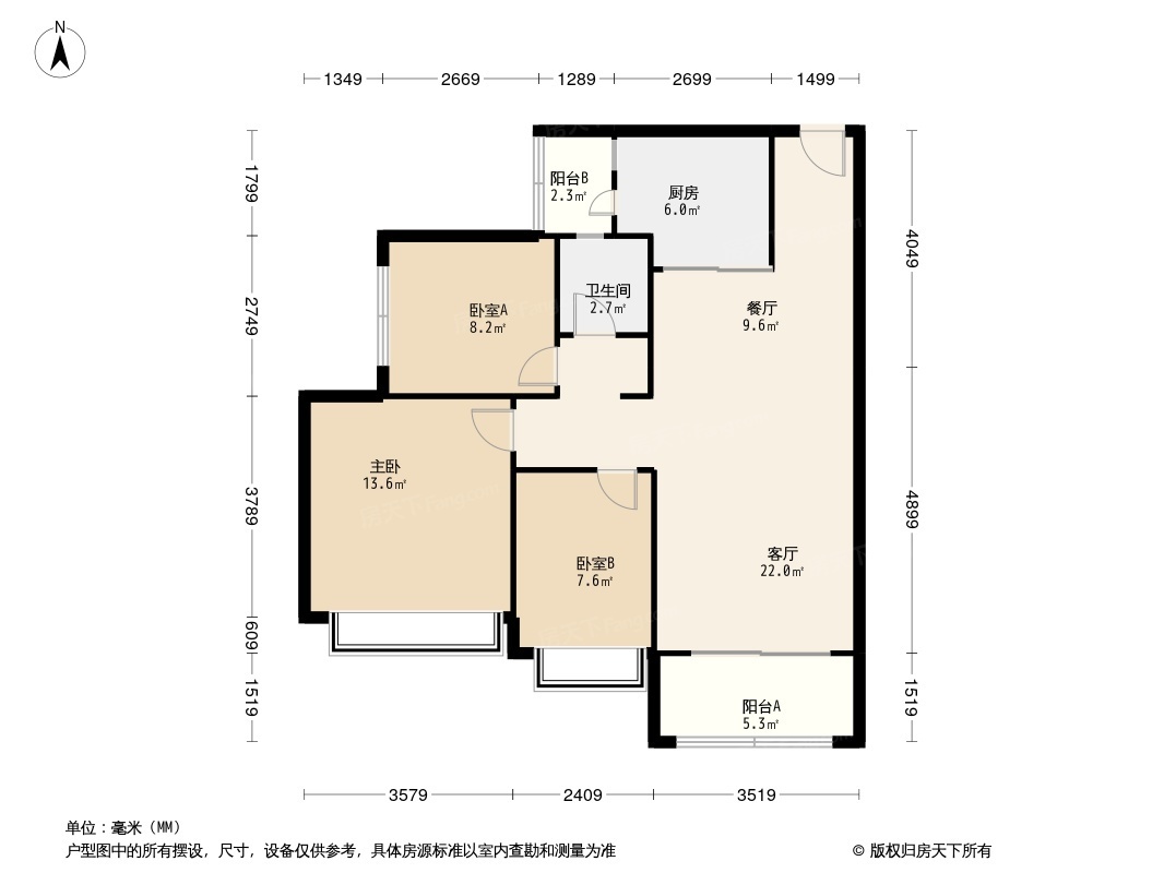 昊翔源壹城中心户型图