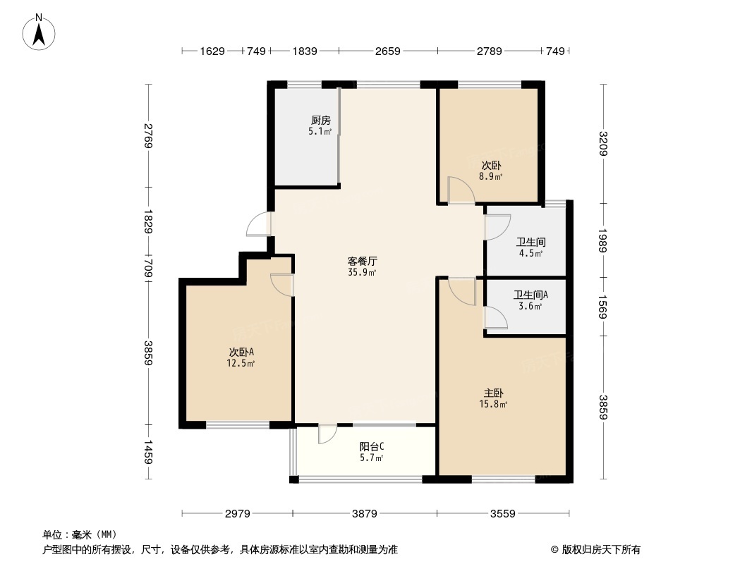 天峰首府户型图