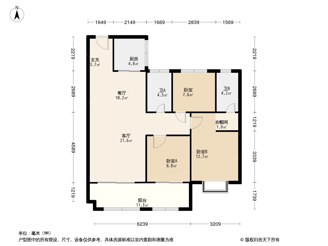 新城悦隽公园里户型图