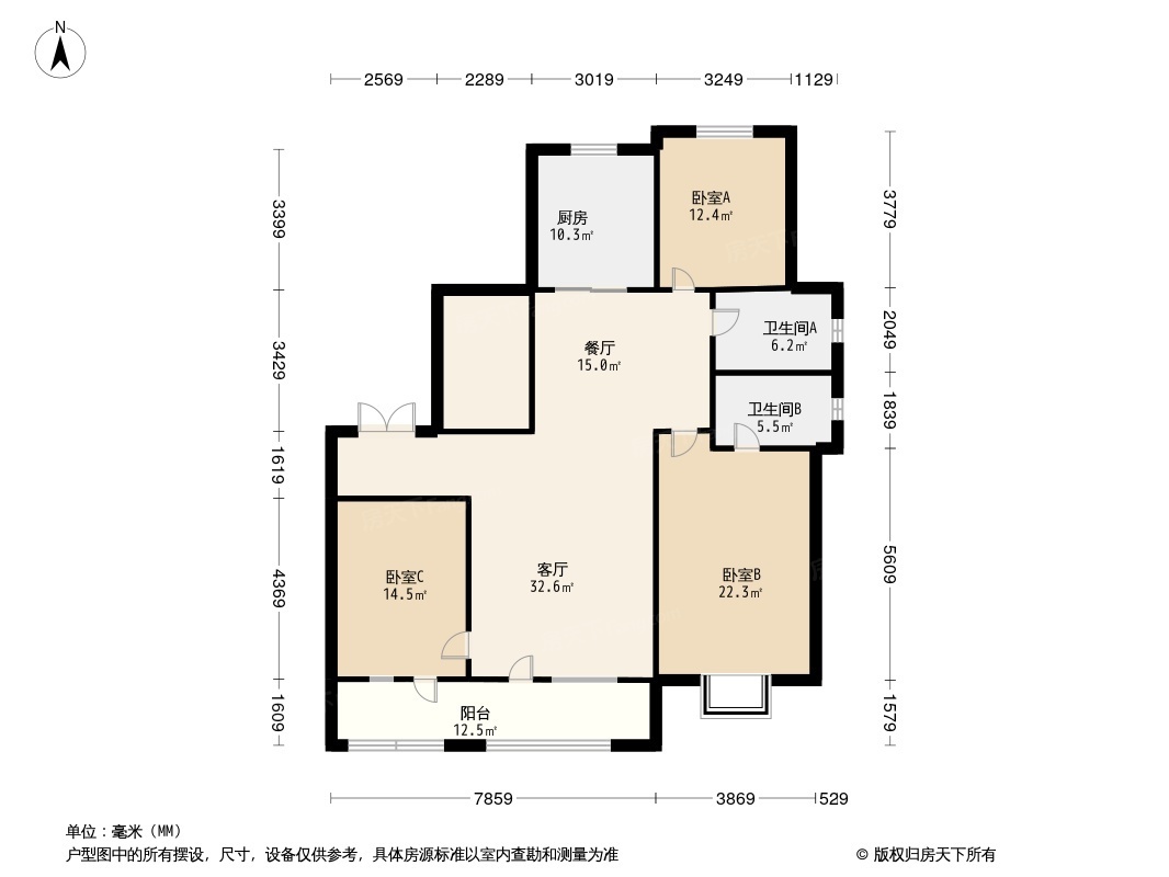 七色堇户型图