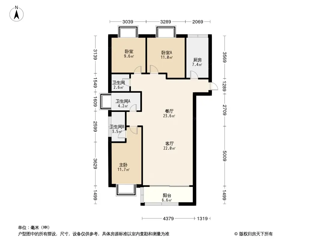 保利滨江中心户型图