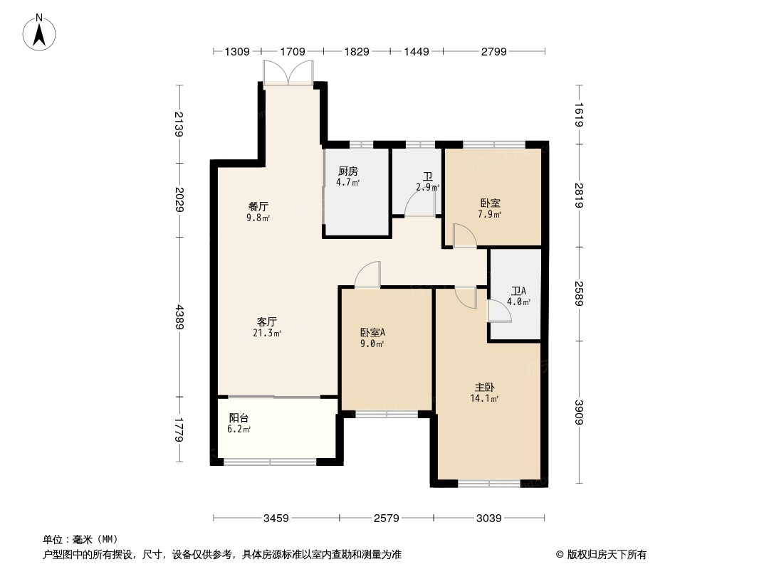 荣盛锦绣学府户型图