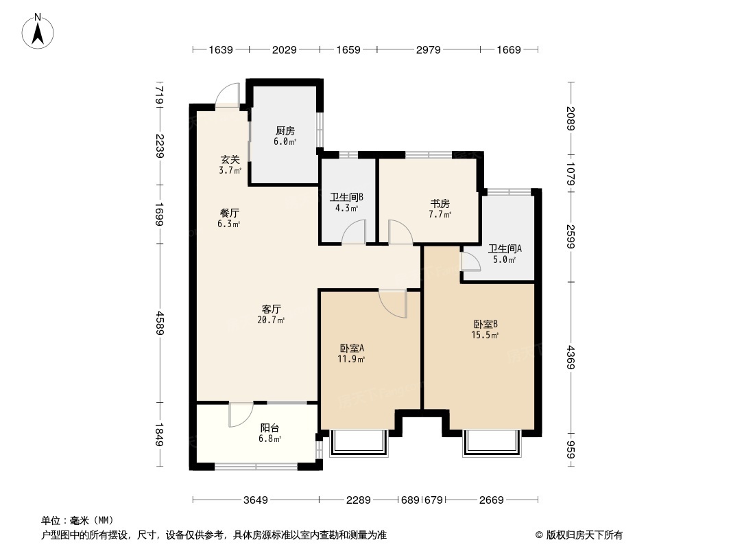 中梁首府户型图