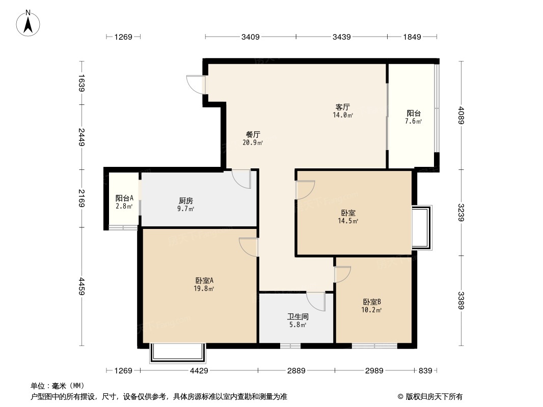 水半湾·空中花园户型图