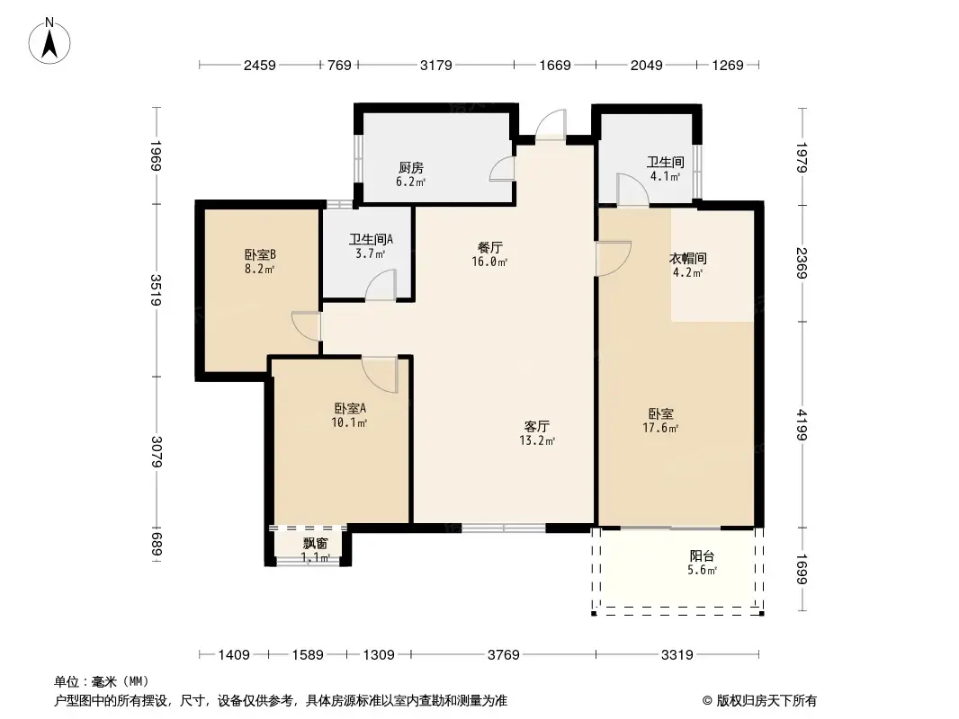 清凉山居户型图