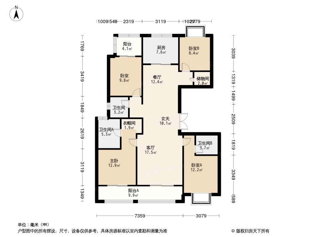 中冶锦绣珑湾户型图